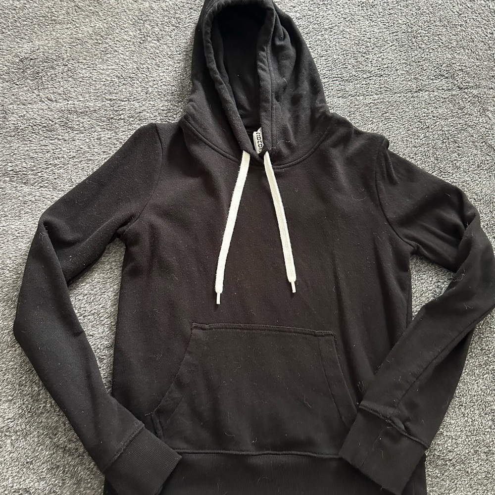 H&M XS Black Hoodie Sweater